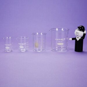 Beaker Set Small Glass 30 mL / 50 mL / 100 mL / 250 mL