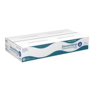 Skin Closure Strip Secure Strip 1/4 X 3 Inch Nonwoven Material Flexible Strip White