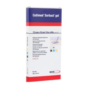 Hydrogel Wound Dressing Cutimed Sorbact Sheet 3 X 6 Inch Sterile