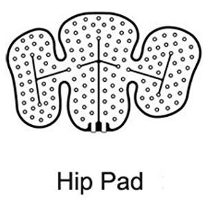 Cold Therapy Pad Ossur Cold Rush Left Hip One Size Fits Most Fabric / Vinyl Reusable