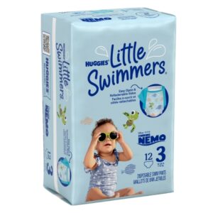 Unisex Baby Swim Diaper Huggies Little Swimmers Size 3 Disposable Heavy Absorbency