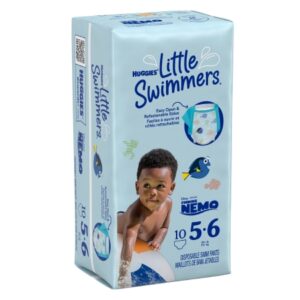 Unisex Baby Swim Diaper Huggies Little Swimmers Size 5 to 6 Disposable Heavy Absorbency
