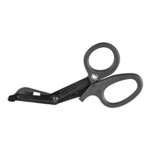 Trauma Shears North American Rescue 7-1/4 Inch Length Surgical Grade Stainless Steel NonSterile Finger Ring Handle Angled Blunt Tip / Blunt Tip