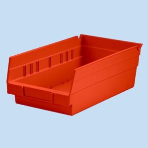 Shelf Bin Blue Plastic 4 X 6-5/8 X 11-5/8 Inch