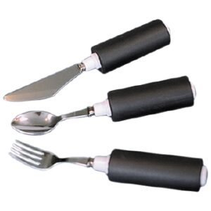 Teaspoon Comfort Grip Built Up Handle Silver / Black Foam