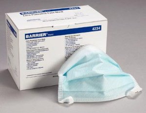 Surgical Mask Barrier Extra Protection Anti-fog ASTM Level 3 Tie Closure One Size Fits Most