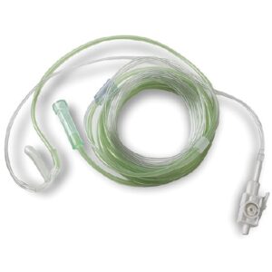 ETCO2 Oral / Nasal Sampling Cannula with O2 Delivery LoFlo ETCO2 Sidestream Adult Curved Prong / NonFlared Tip