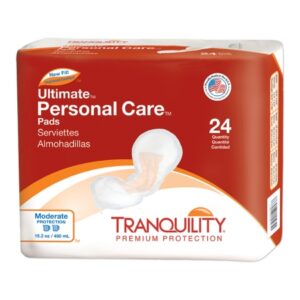 Bladder Control Pad Tranquility Personal Care 6-1/2 X 13-1/2 Inch Heavy Absorbency Super Absorbent Core One Size Fits Most