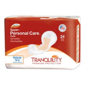 Bladder Control Pad Tranquility Personal Care 5-1/2 X 10-1/2 Inch Heavy Absorbency Super Absorbent Core One Size Fits Most