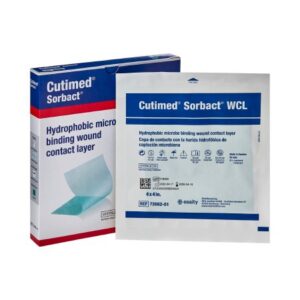 Antimicrobial Wound Contact Layer Dressing Cutimed Sorbact WCL 4 X 4 Inch Sterile