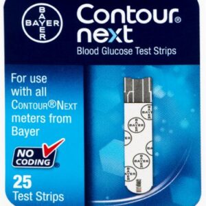 Blood Glucose Test Strips Contour 25 Strips per Pack