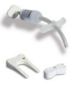 Uncuffed Tracheostomy Tube Bivona FlexTend Plus Size 6.0 Pediatric
