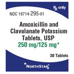 Amoxicillin / Potassium Clavulanate 875 mg – 125 mg Tablet 20 Tablets