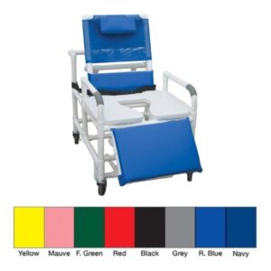 Shower Chair MJM International PVC Frame Reclining Backrest 700 lbs. Weight Capacity