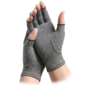 Arthritis Glove IMAK Open Finger Large Over-the-Wrist Length Hand Specific Pair