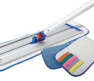 Wet Mop Pad Medline Micromax Select Bound Edge Blue Microfiber / Foam Reusable