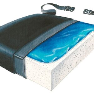 Seat Cushion Bari-Gel 26 W X 20 L X 3 D Inch Foam / Gel