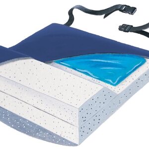 Anti-Thrust Seat Cushion Skil-Care 16 W X 20 L Inch Foam / Gel
