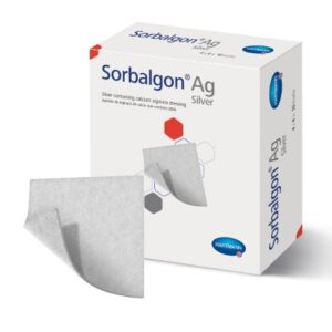 Silver Alginate Dressing Sorbalgon Ag 4 X 4 Inch Square Sterile