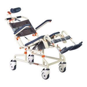 Specialty Commode / Shower Chair Removable Arms Aluminum Frame With Backrest 18 Inch Seat Width 350 lbs. Weight Capacity