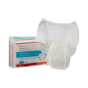 Unisex Adult Absorbent Underwear Sure Care Plus Pull On with Tear Away Seams Large Disposable Heavy Absorbency