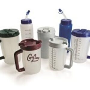 Insulated Drinking Mug Whirley-DrinkWorks! 20 oz. Clear Cup / Granite Lid Plastic Reusable