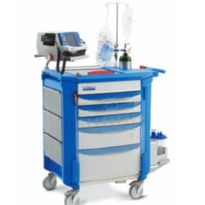 Code Respond Cart Lifeline Polymer 38 X 42 X 22 Inch Blue