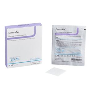 Collagen Dressing DermaCol 2 X 2 Inch Square Sterile