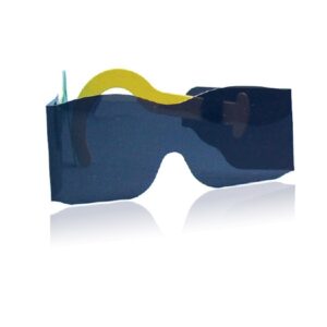 Post Mydriatic Glasses Fit Over Uncoated Gray Tint Plastic Lens Gray Frame Over Ear Pediatric