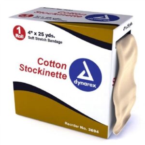 Stockinette Tubular Dynarex 4 Inch X 25 Yard Cotton NonSterile