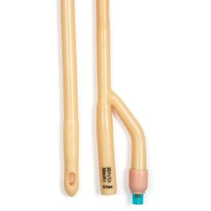 Foley Catheter 2-Way Standard Tip 30 cc Balloon 12 Fr. Silicone Coated Latex