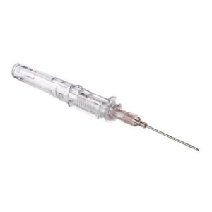 Peripheral IV Catheter ViaValve 20 Gauge 1-1/4 Inch Polyurethane Straight Hub Blood Control Sliding Safety