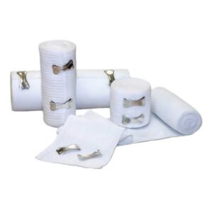 Elastic Bandage Economy 6 Inch X 5 Yard Clip Detached Closure Tan NonSterile Standard Compression