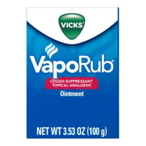 Chest Rub Vicks VapoRub 4.8% – 1.2% – 2.6% Strength Ointment 3.53 oz.