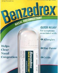 Nasal Decongestant Benzedrex 250 mg Strength Inhalation