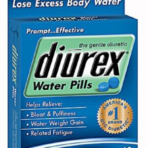 Pain Relief Diurex Water Pill 162.5 mg – 50 mg Strength Magnesium Salicylate / Caffeine Tablet 42 per Box