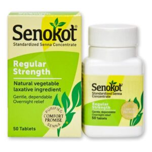 Laxative Senokot Tablet 50 per Bottle 8.6 mg Strength Sennosides