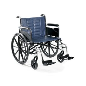 Wheelchair Tracer IV Dual Axle Full Length Arm Black Upholstery 22 Inch Seat Width Adult 350 lbs. Weight Capacity