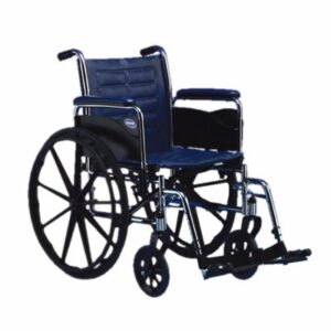 Wheelchair Tracer EX2 Dual Axle Full Length Arm Midnight Blue Upholstery 18 Inch Seat Width Adult 250 lbs. Weight Capacity