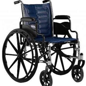 Wheelchair Tracer EX2 Dual Axle Desk Length Arm Midnight Blue Upholstery 18 Inch Seat Width Adult 250 lbs. Weight Capacity