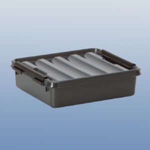 Tote with Lid SmartStore Clear Polypropylene 2 X 6-11/16 X 7-7/8 Inch