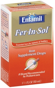 Mineral Supplement Fer?In?Sol Iron 15 mg Strength Oral Drops 1.6 oz. Unflavored