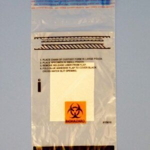 Specimen Transport Bag with Document Pouch and Absorbent Pad Therapak 6 X 9 Inch 50 mL (1.7 oz.) Adhesive Closure Biohazard Symbol NonSterile