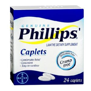 Laxative Phillips’ Caplet 24 per Box 500 mg Strength Magnesium