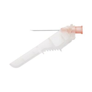 Safety Hypodermic Needle SurGuard3 5/8 Inch Length 25 Gauge Regular Wall Hinged Safety Needle