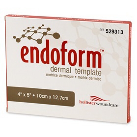 Collagen Dressing with ECM Endoform Natural ? Fenestrated 4 X 5 Inch Fenestrated Rectangle Sterile