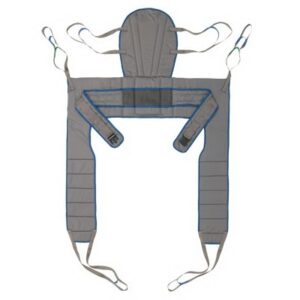 Toileting Sling Premier Series 6 Point Cradle With Head Support Extra Large 550 lbs. Weight Capacity