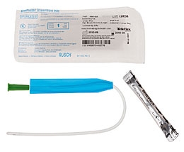 Intermittent Catheter Tray FloCath Quick Closed System / Straight Tip 14 Fr. Without Balloon Hydrophilic Coated Silicone
