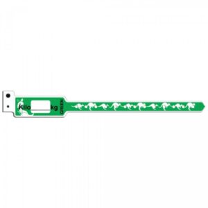 Identification Wristband KangaBand Write On Band Permanent Snap Kilo (kg)