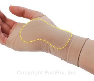 Wrist Support Visco-GEL Carpal Tunnel Relief Sleeve Spandex / Nylon / Visco-GEL Left Hand Beige Small